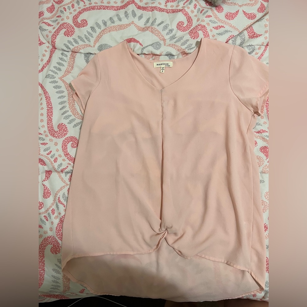 super cute baby pink top, size S